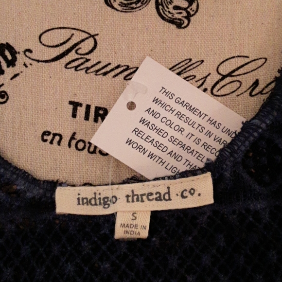 NWOT Indigo Thread Co. Tunic Top - Picture 6 of 6